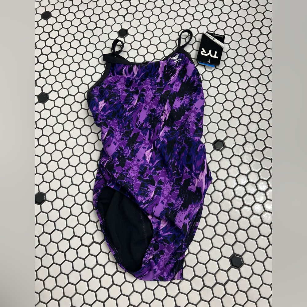 Nwt tyr one piece purple Diamond swimsuit size 30